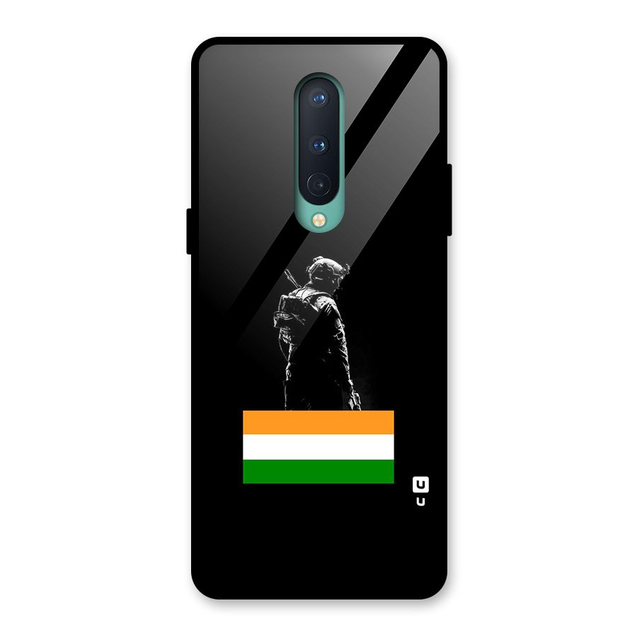 Commando Respect Glass Back Case for OnePlus 8