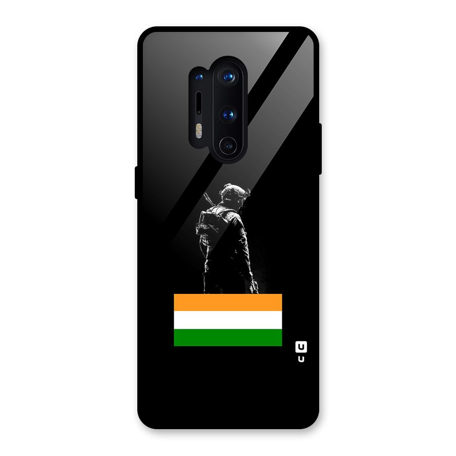 Commando Respect Glass Back Case for OnePlus 8 Pro