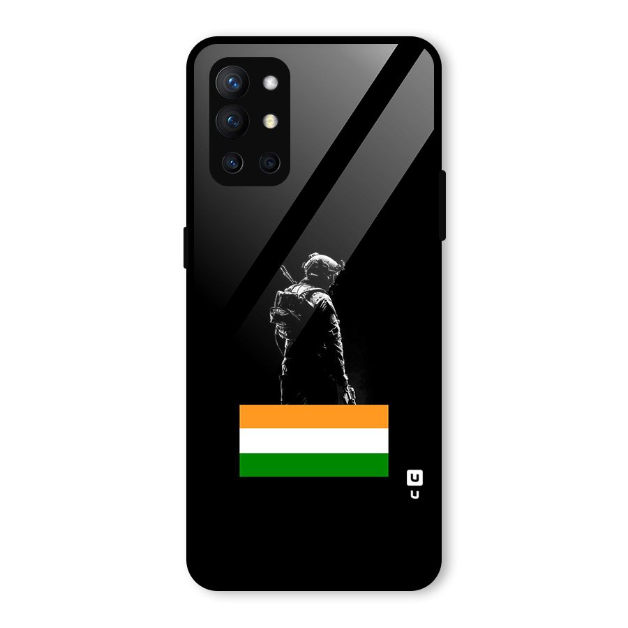 Commando Respect Glass Back Case for OnePlus 9R