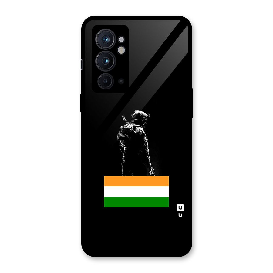 Commando Respect Glass Back Case for OnePlus 9RT 5G