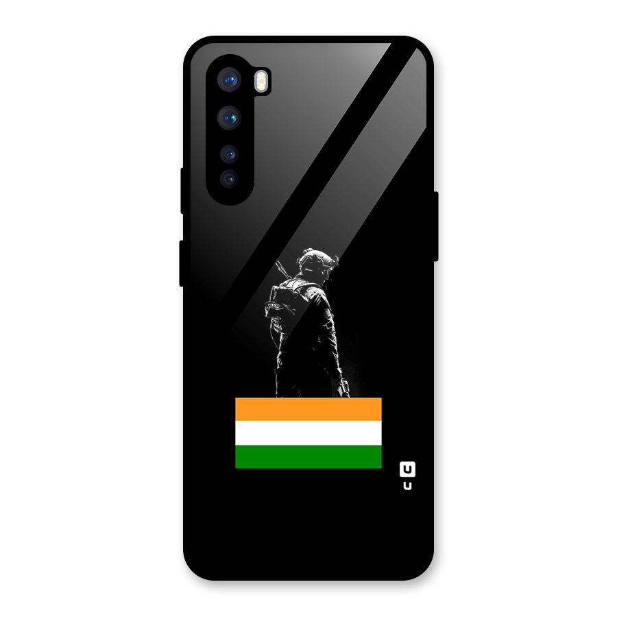 Commando Respect Glass Back Case for OnePlus Nord