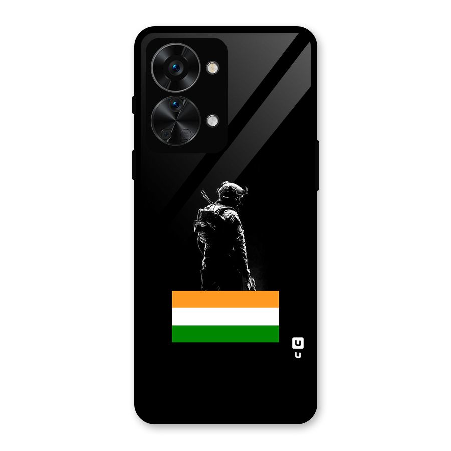 Commando Respect Glass Back Case for OnePlus Nord 2T