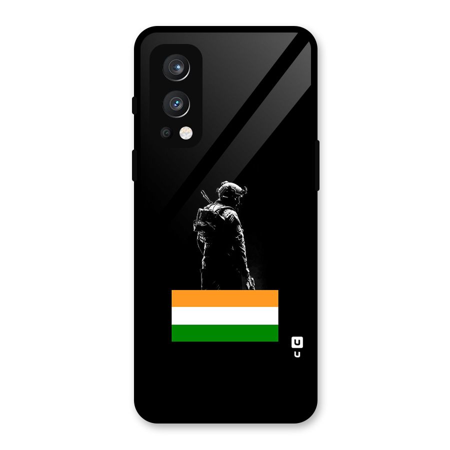 Commando Respect Glass Back Case for OnePlus Nord 2 5G