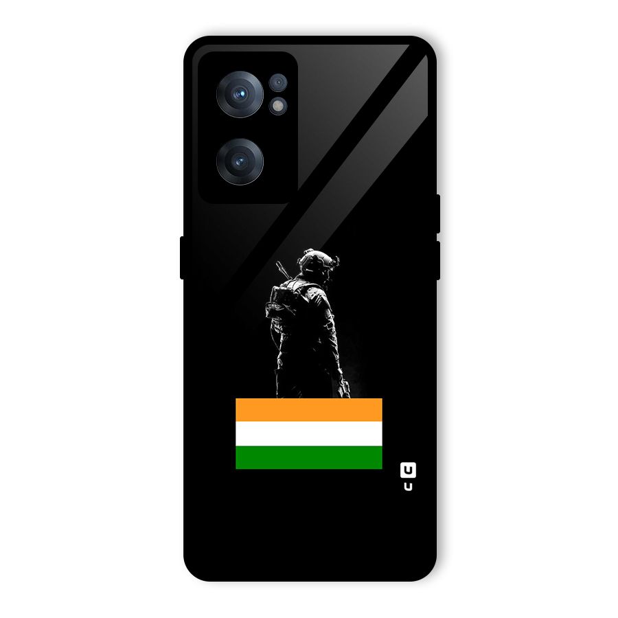 Commando Respect Glass Back Case for OnePlus Nord CE 2 5G