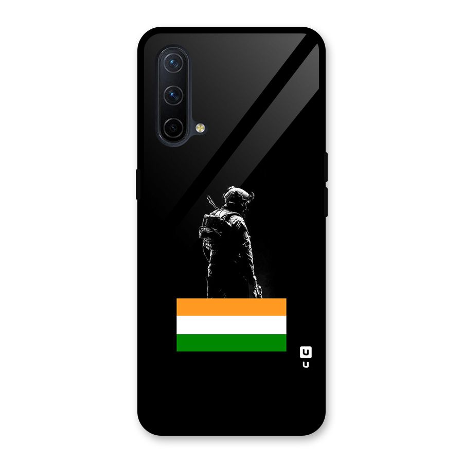 Commando Respect Glass Back Case for OnePlus Nord CE 5G