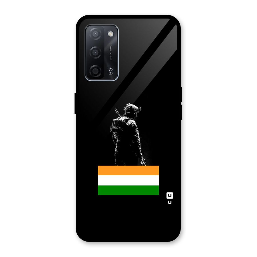Commando Respect Glass Back Case for Oppo A53s 5G