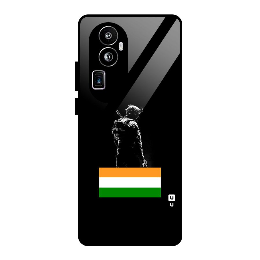Commando Respect Glass Back Case for Oppo Reno10 Pro Plus