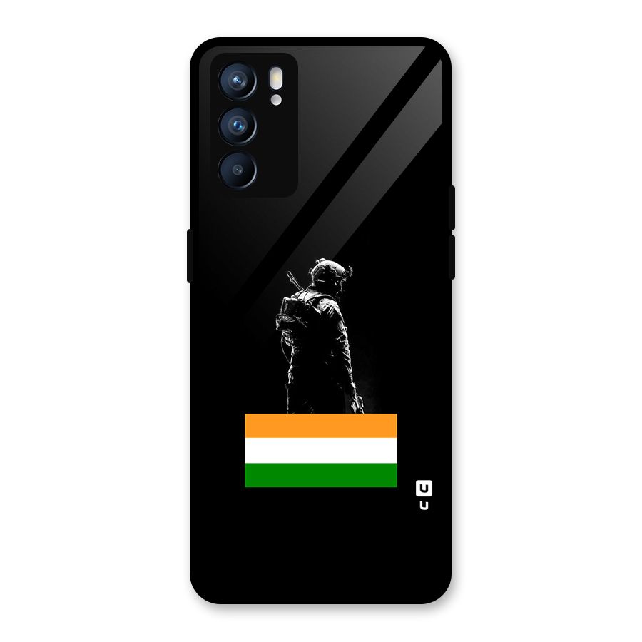 Commando Respect Glass Back Case for Oppo Reno6 5G