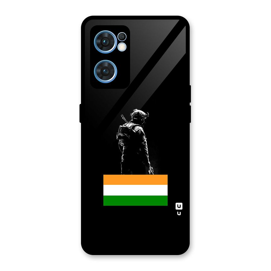 Commando Respect Glass Back Case for Oppo Reno7 5G