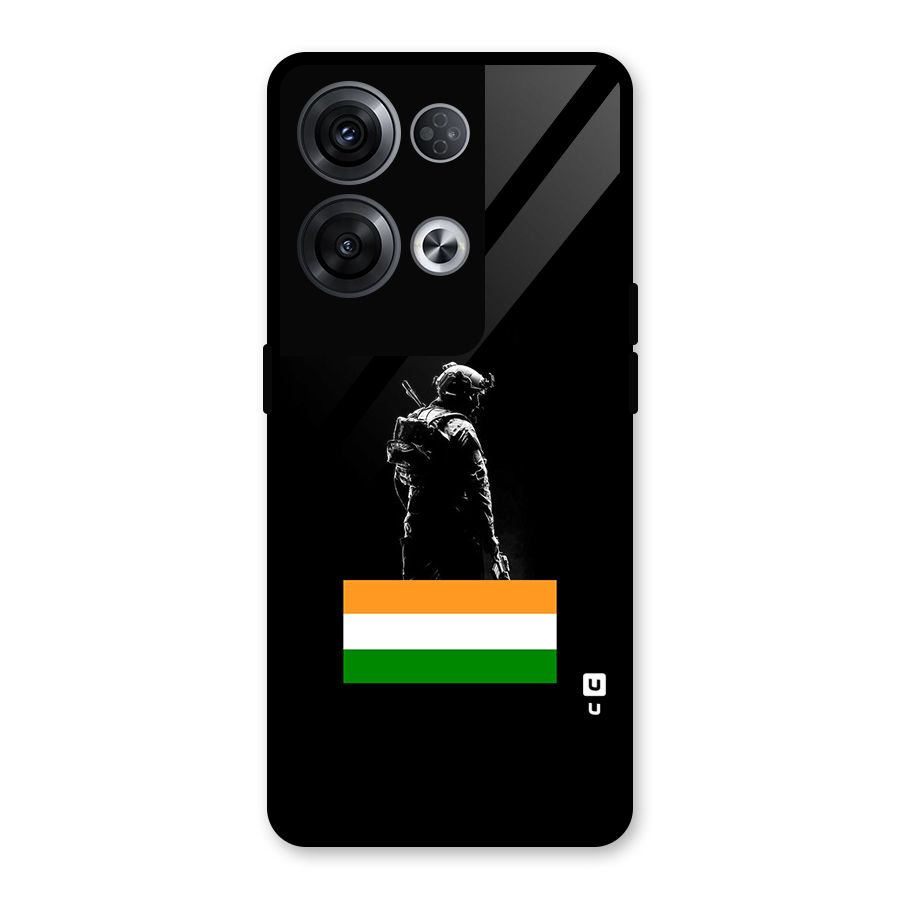 Commando Respect Glass Back Case for Oppo Reno8 Pro 5G