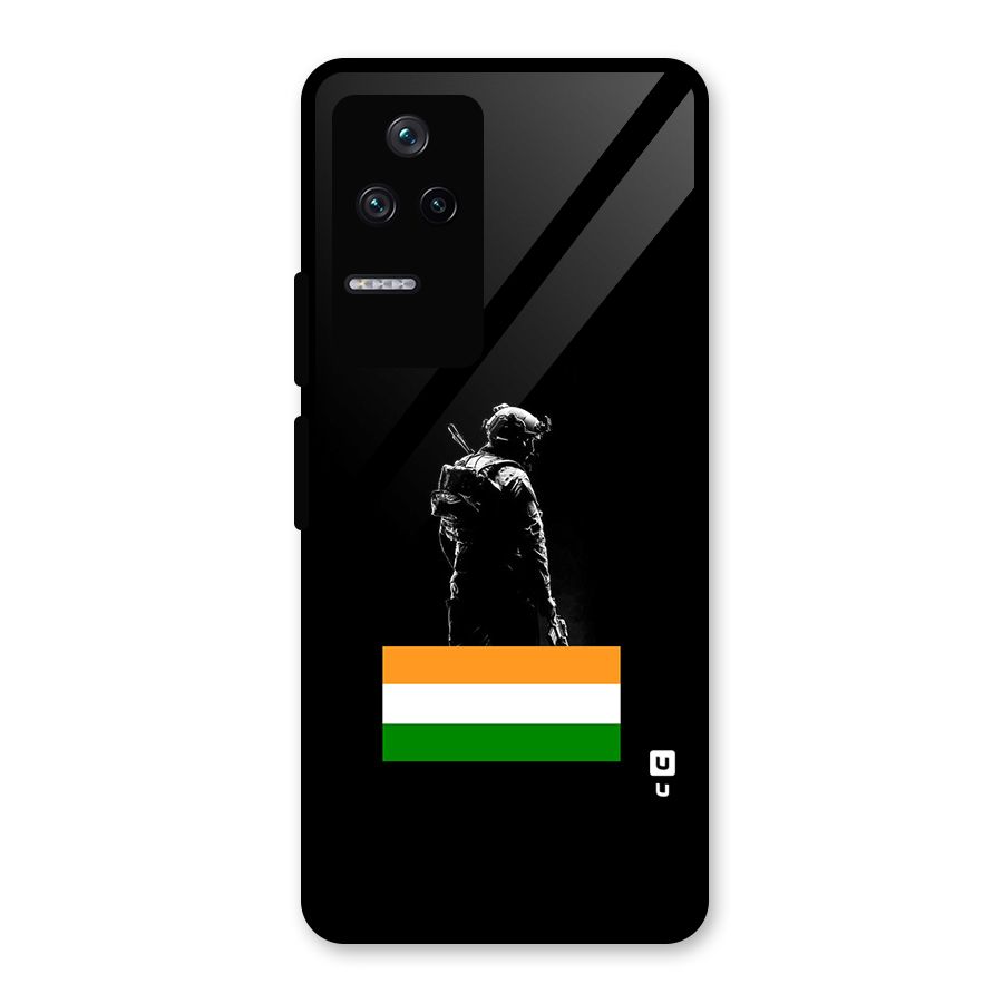 Commando Respect Glass Back Case for Poco F4 5G