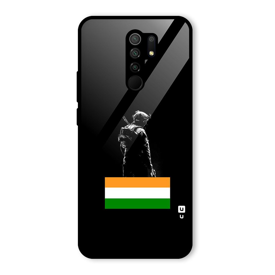 Commando Respect Glass Back Case for Poco M2