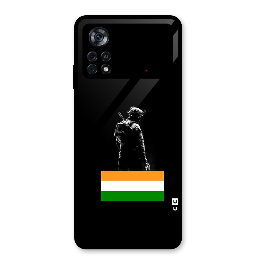 Commando Respect Glass Back Case for Poco X4 Pro 5G