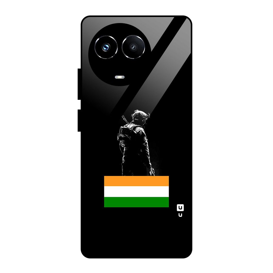 Commando Respect Glass Back Case for Realme 11X