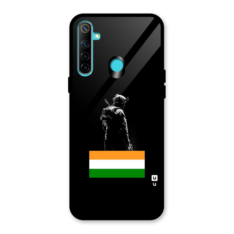 Commando Respect Glass Back Case for Realme 5i