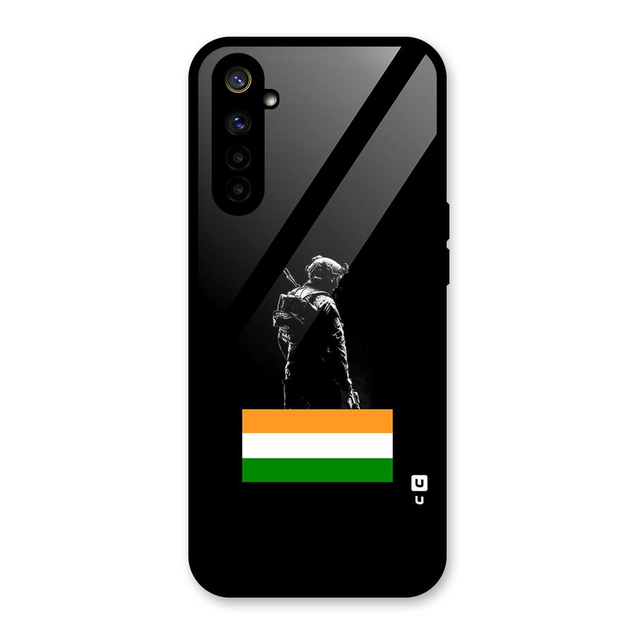 Commando Respect Glass Back Case for Realme 6