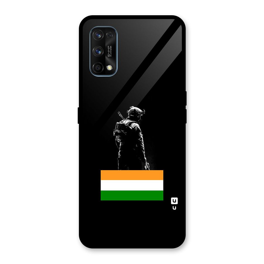 Commando Respect Glass Back Case for Realme 7 Pro