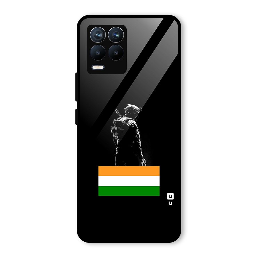 Commando Respect Glass Back Case for Realme 8