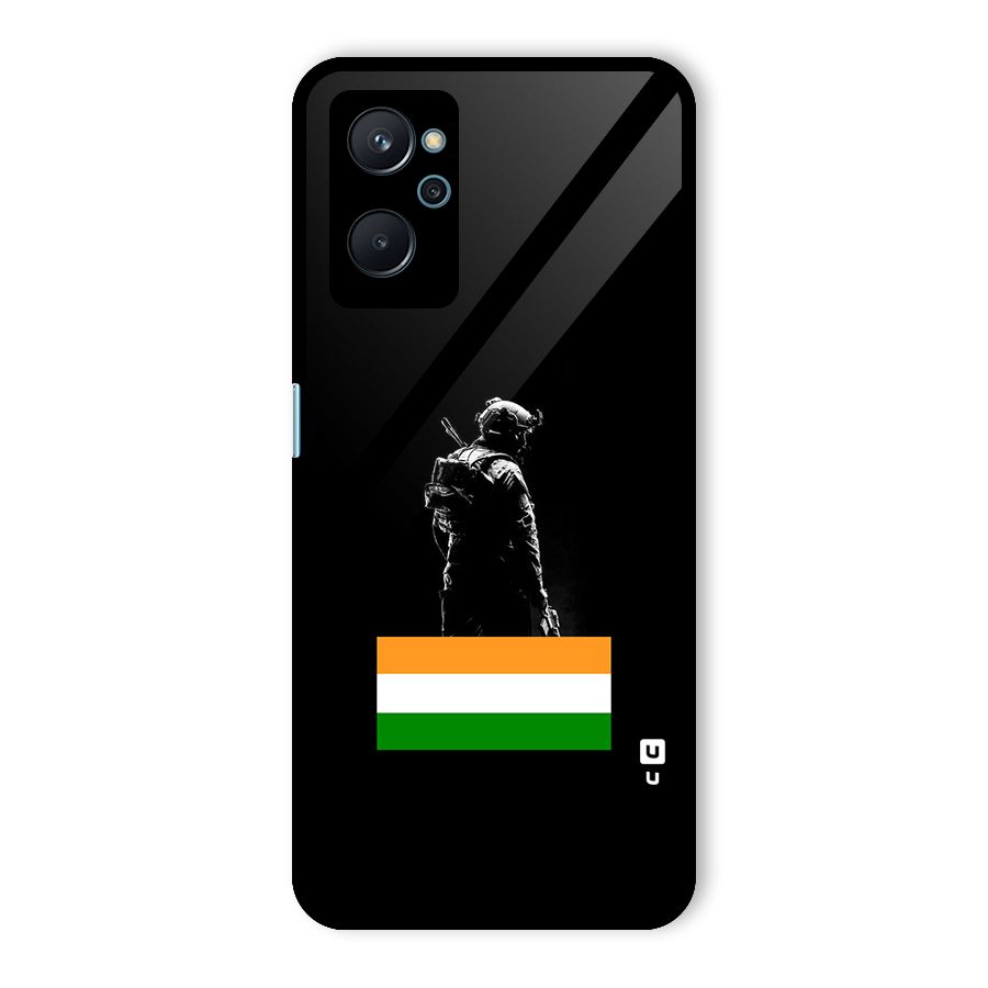 Commando Respect Glass Back Case for Realme 9i