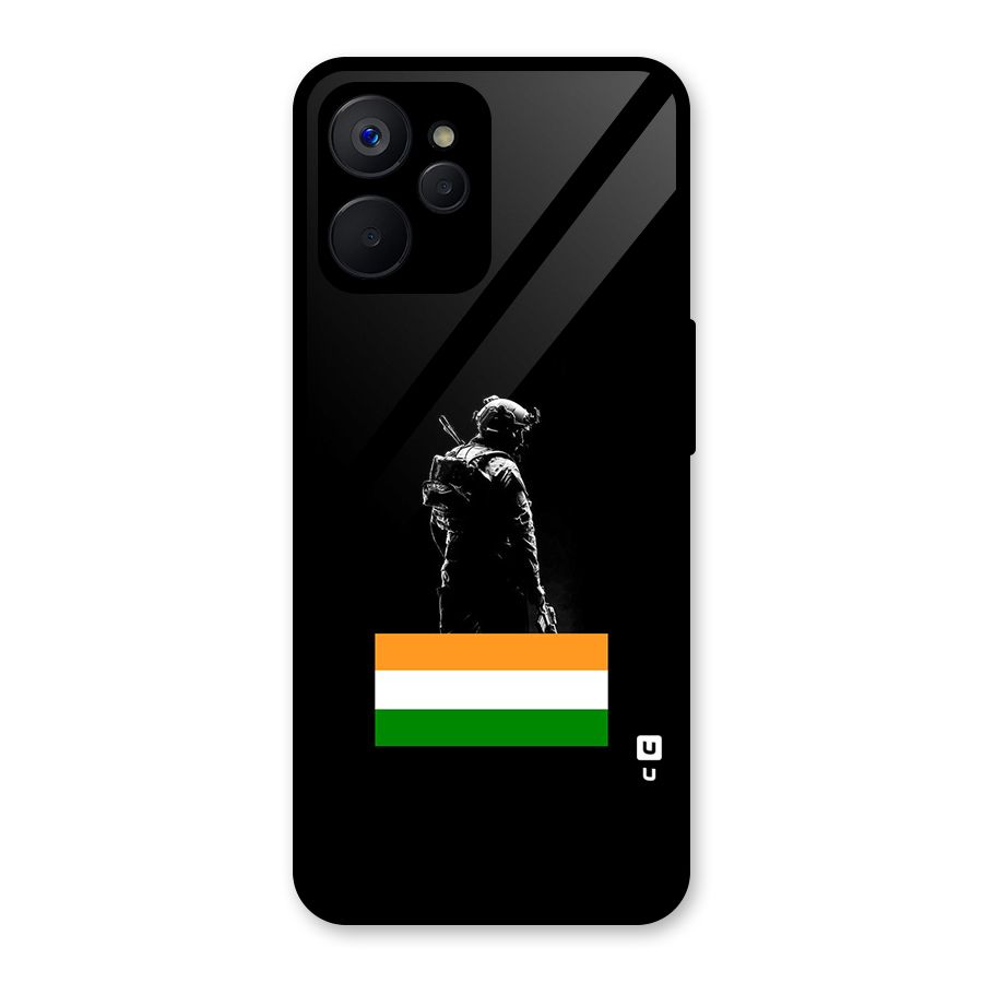 Commando Respect Glass Back Case for Realme 9i 5G