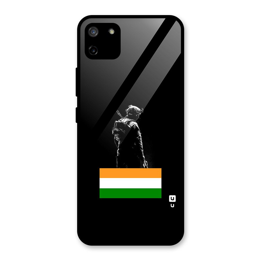 Commando Respect Glass Back Case for Realme C11