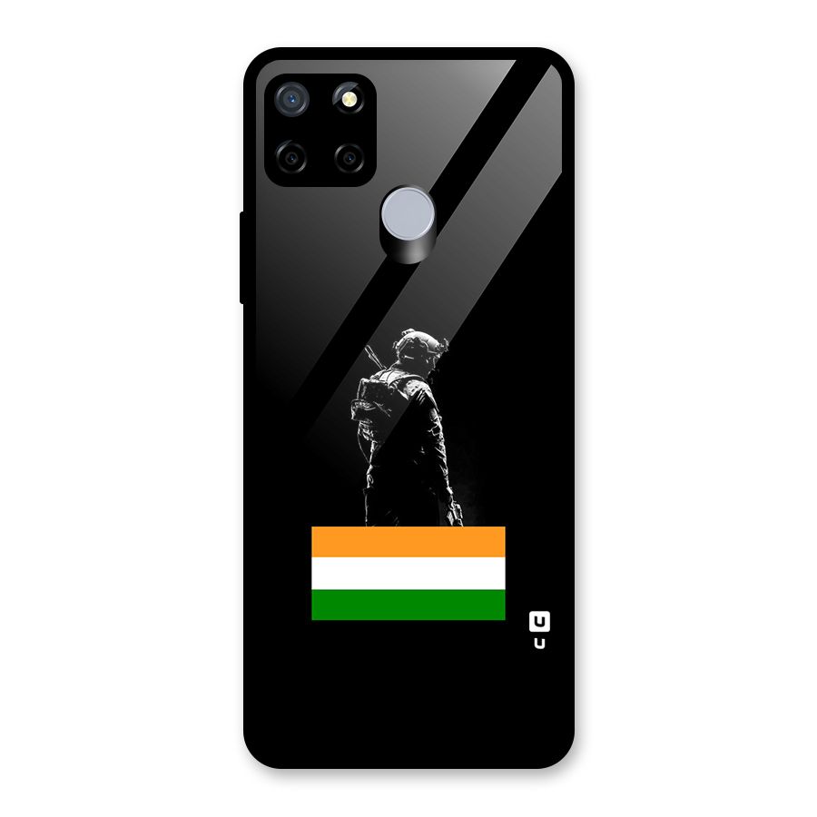Commando Respect Glass Back Case for Realme C12