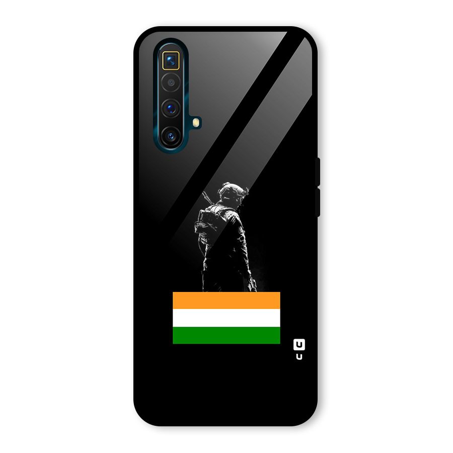 Commando Respect Glass Back Case for Realme X3