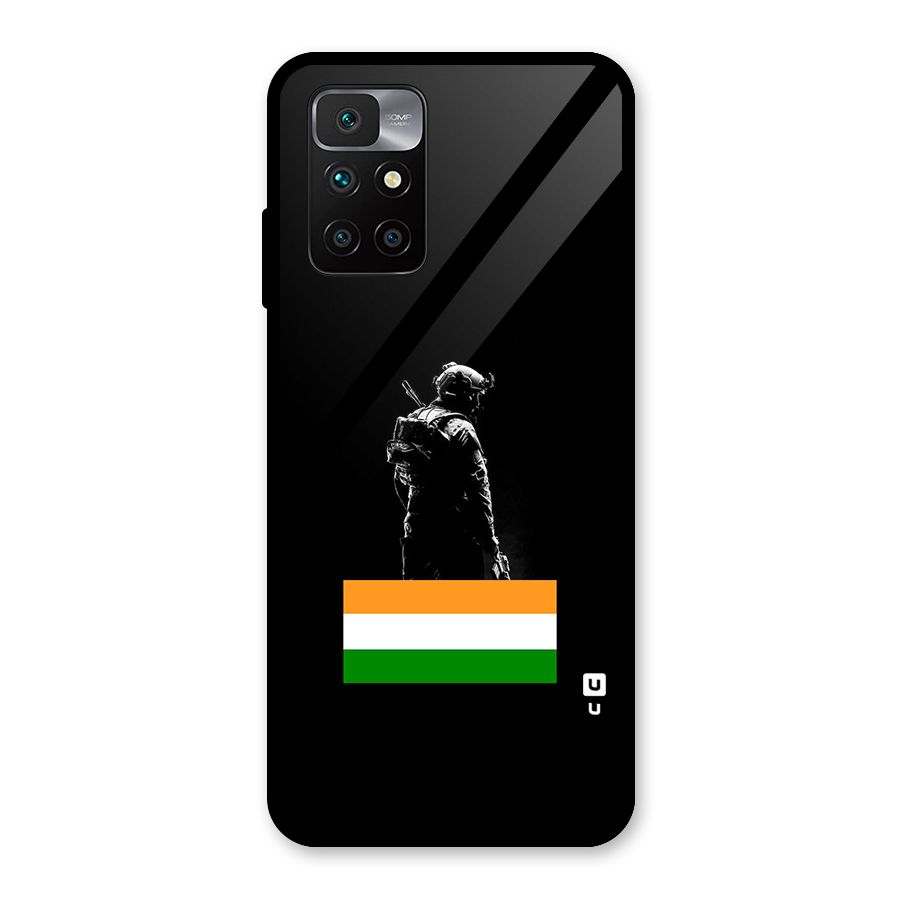 Commando Respect Glass Back Case for Redmi 10 Prime