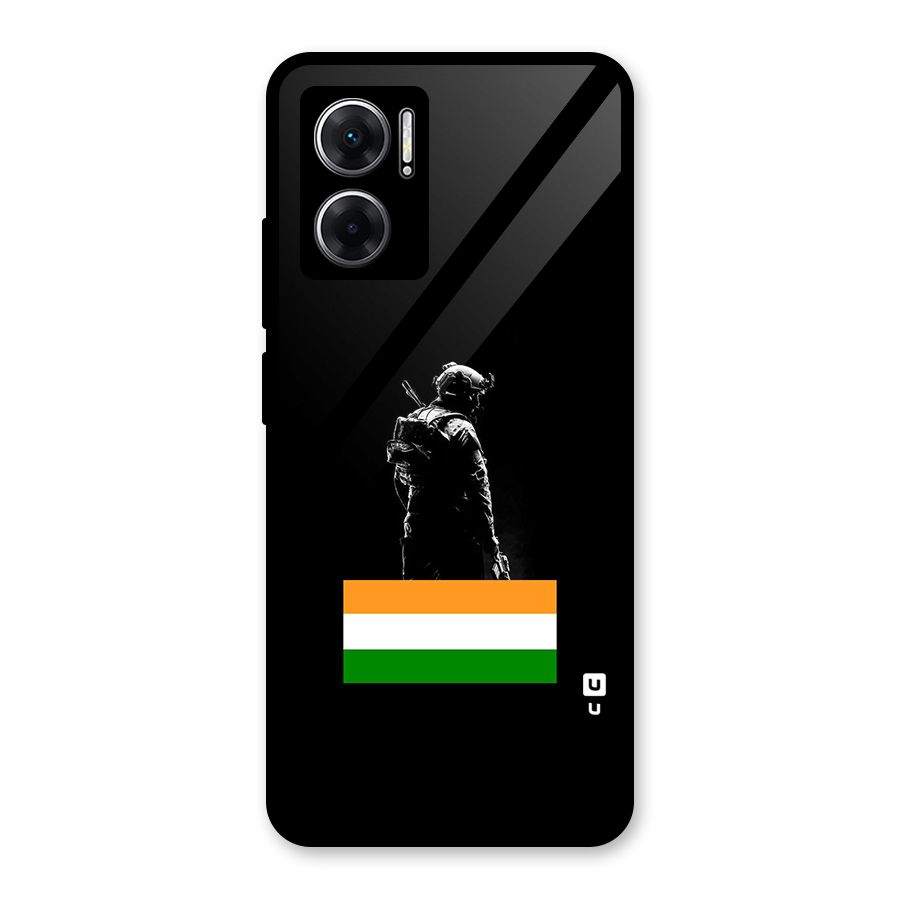 Commando Respect Glass Back Case for Redmi 11 Prime 5G