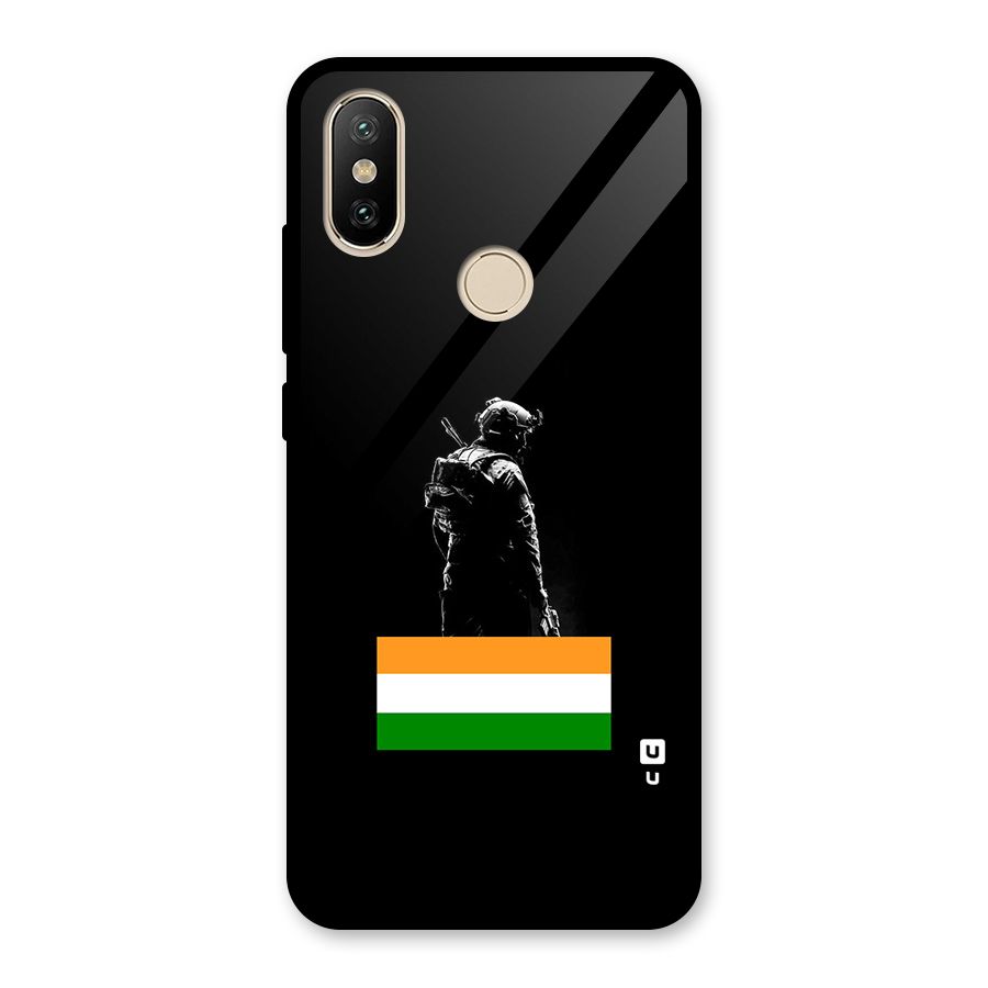 Commando Respect Glass Back Case for Redmi A2