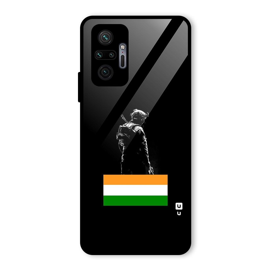 Commando Respect Glass Back Case for Redmi Note 10 Pro Max