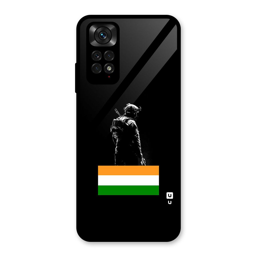 Commando Respect Glass Back Case for Redmi Note 11S