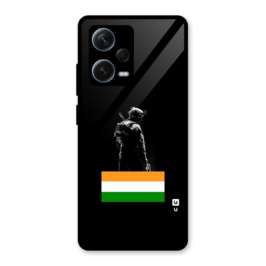 Commando Respect Glass Back Case for Redmi Note 12 Pro Plus 5G