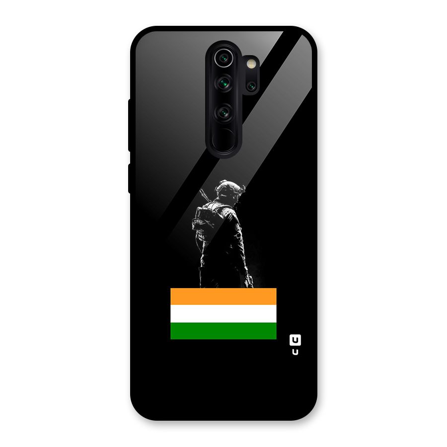 Commando Respect Glass Back Case for Redmi Note 8 Pro