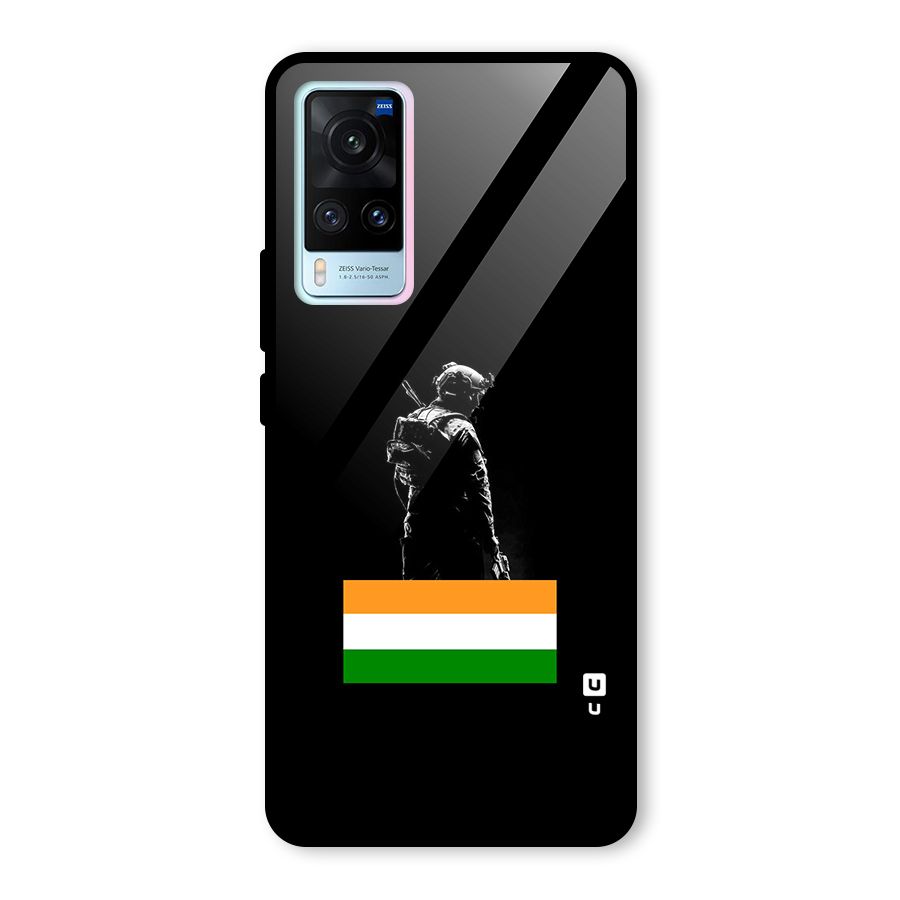 Commando Respect Glass Back Case for Vivo X60