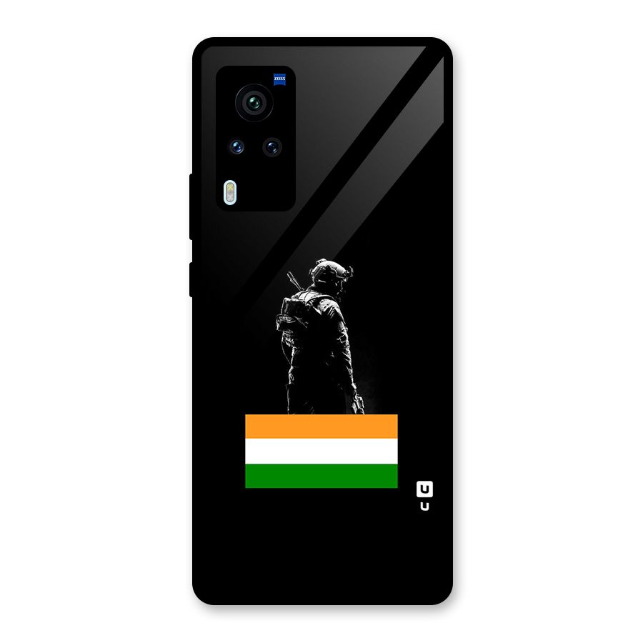 Commando Respect Glass Back Case for Vivo X60 Pro