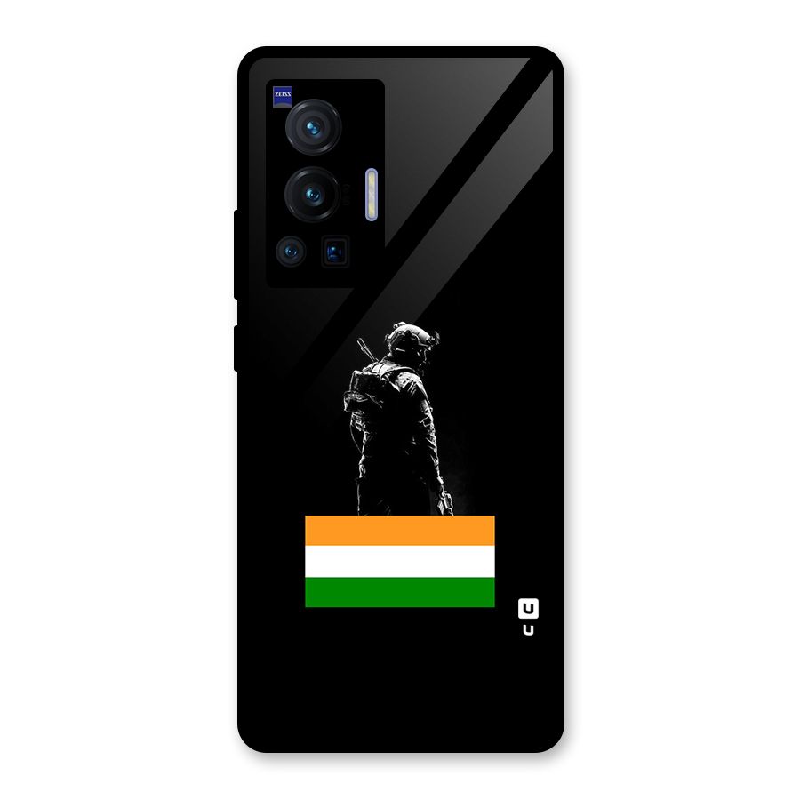 Commando Respect Glass Back Case for Vivo X70 Pro