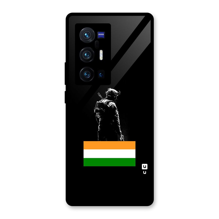 Commando Respect Glass Back Case for Vivo X70 Pro Plus