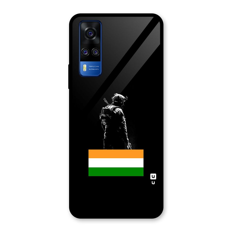 Commando Respect Glass Back Case for Vivo Y31