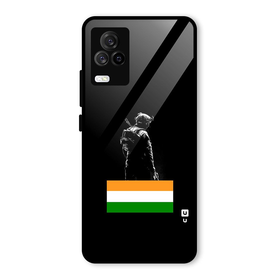 Commando Respect Glass Back Case for Vivo iQOO 7 Legend 5G