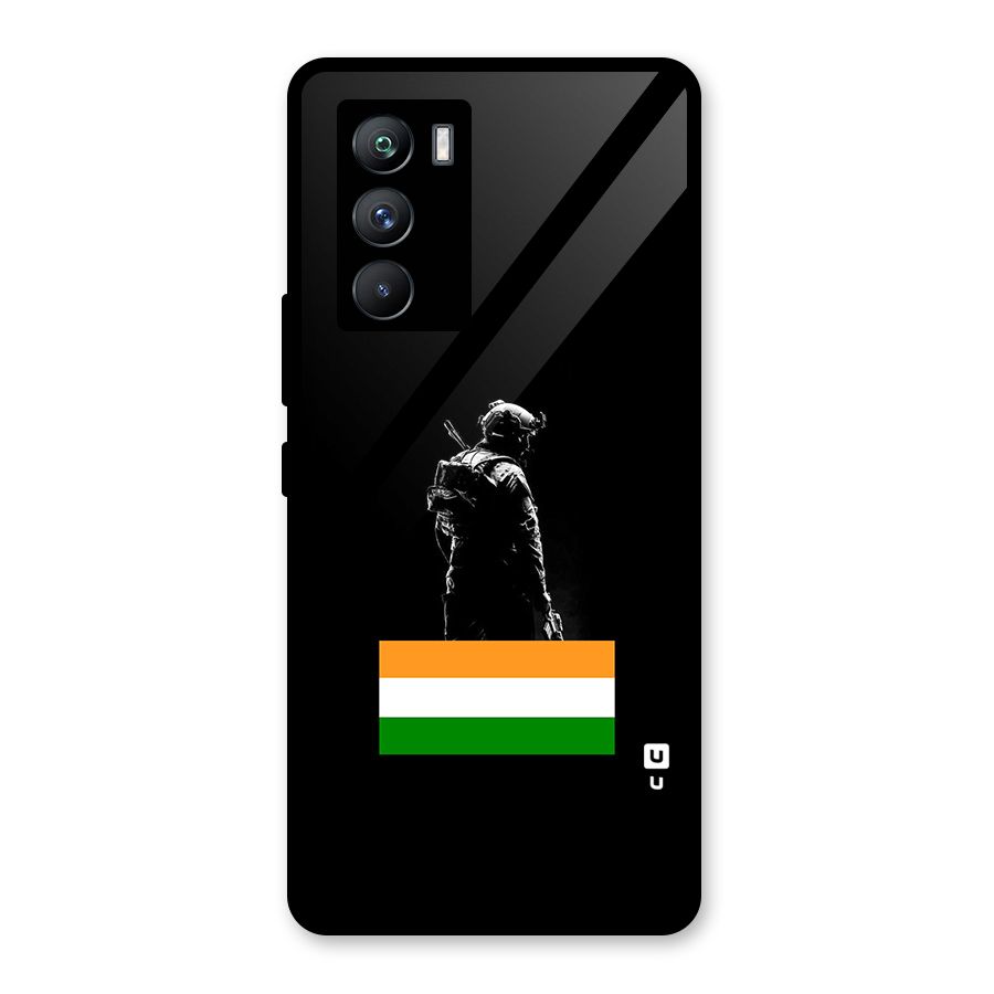 Commando Respect Glass Back Case for Vivo iQOO 9 SE