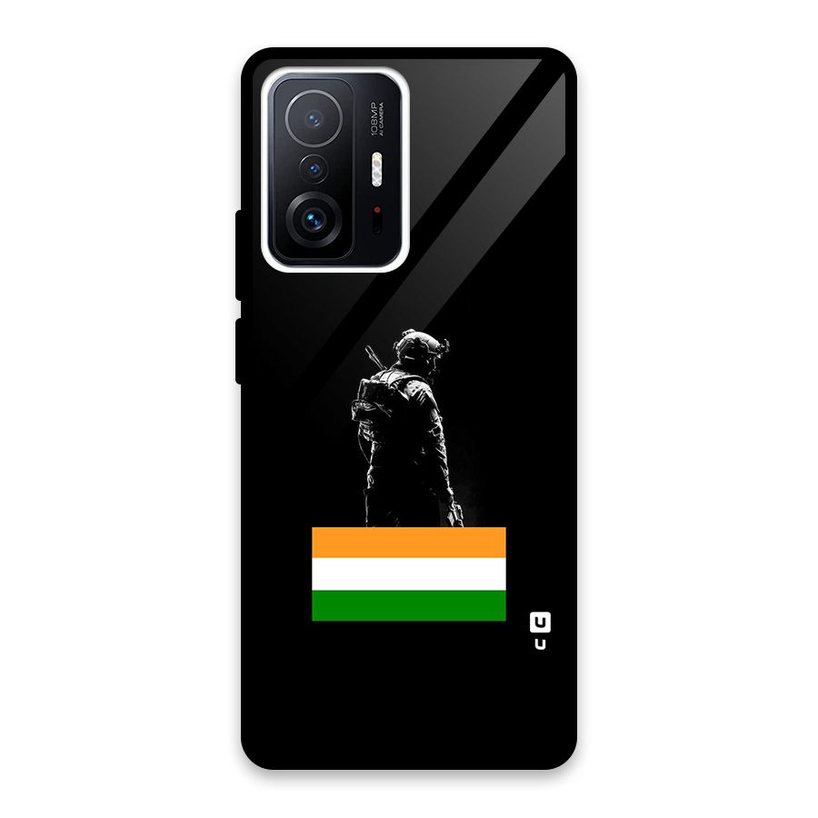 Commando Respect Glass Back Case for Xiaomi 11T Pro
