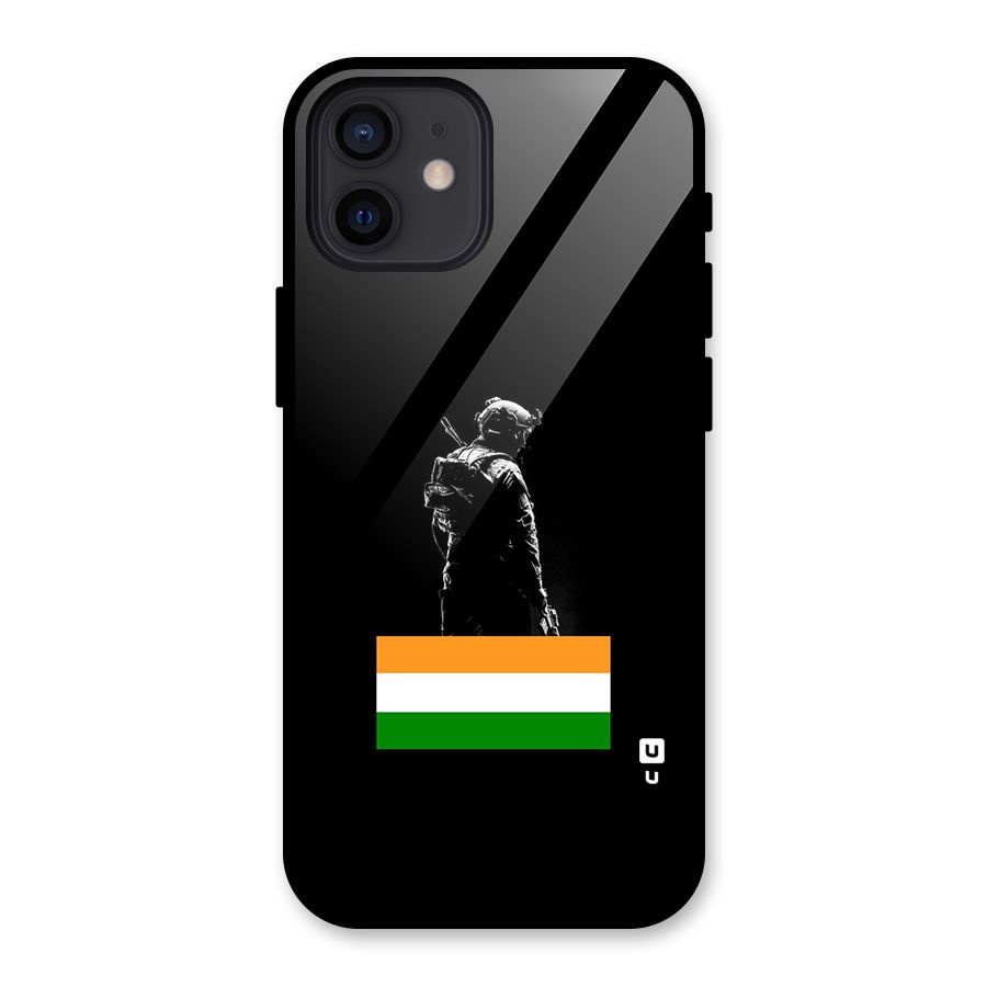 Commando Respect Glass Back Case for iPhone 12