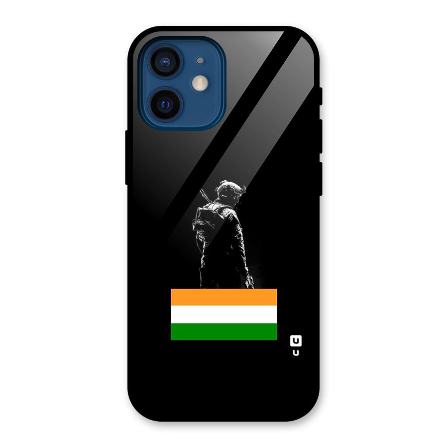 Commando Respect Glass Back Case for iPhone 12 Mini