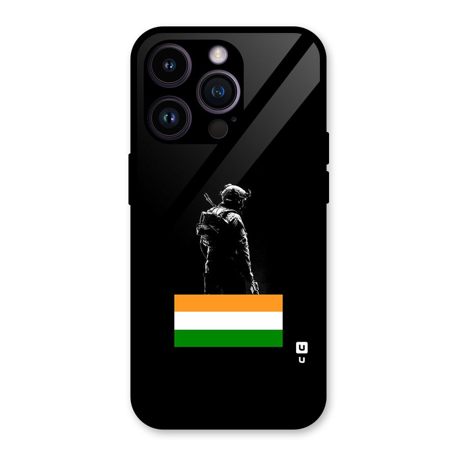 Commando Respect Glass Back Case for iPhone 14 Pro