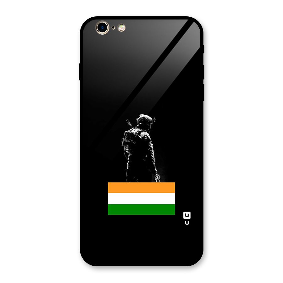 Commando Respect Glass Back Case for iPhone 6 Plus 6S Plus