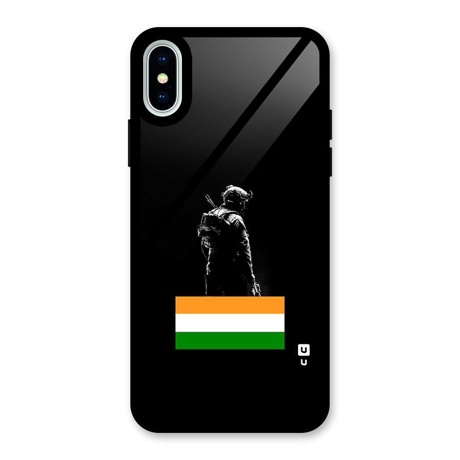 Commando Respect Glass Back Case for iPhone XS