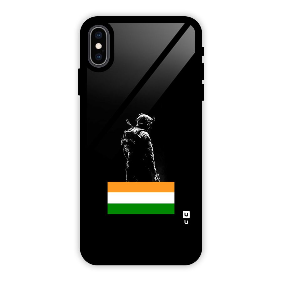 Commando Respect Glass Back Case for iPhone XS Max
