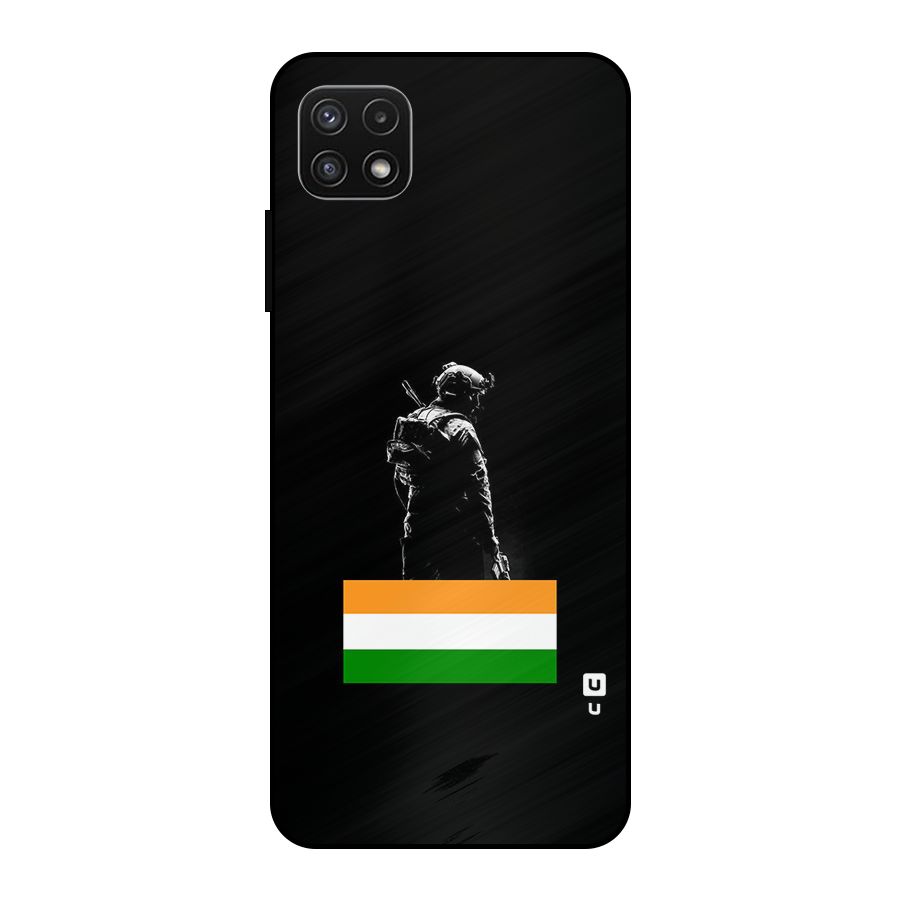 Commando Respect Metal Back Case for Galaxy A22 5G