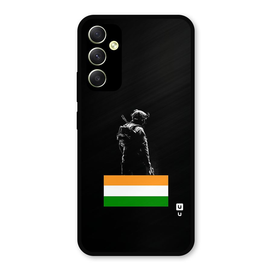 Commando Respect Metal Back Case for Galaxy A34